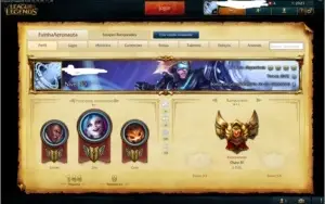 Conta de LOL Ouro 4