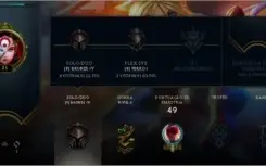 conta League of legends lvl 31 unrankd