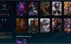 conta League of legends lvl 31 unrankd