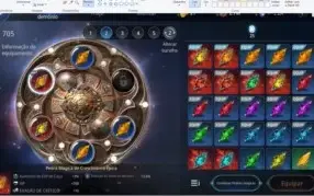 Conta Mir4 lvl 65 68k de power 26% de mineração