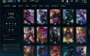 Conta Platina 3 com 130 Champs e 104 Skins