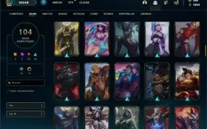 Conta Platina 3 com 130 Champs e 104 Skins