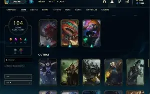 Conta Platina 3 com 130 Champs e 104 Skins