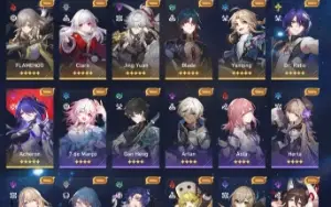 Conta Honkai Star Rail Acheron Jing Yuan Blade e outros t5