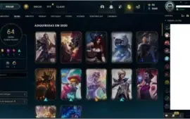 CONTA LEAGUE OF LEGENDS, FALTAM 7 CHAMPS