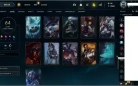 CONTA LEAGUE OF LEGENDS, FALTAM 7 CHAMPS
