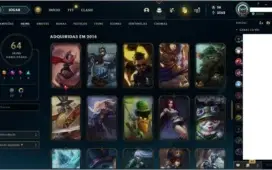 CONTA LEAGUE OF LEGENDS, FALTAM 7 CHAMPS