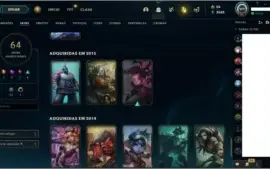 CONTA LEAGUE OF LEGENDS, FALTAM 7 CHAMPS