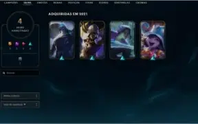 CONTA D1 BOA COM SKINS BOAS