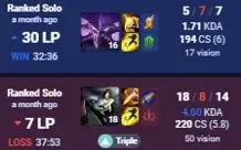 Conta lol diamante 4 67% winrate