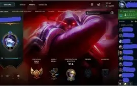 Conta Lol c/103 skins, 1.3k gasto em R$