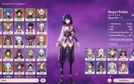 Conta Genshin Ar55 - 15Drop 5* - Raiden C1 + Info Descrição