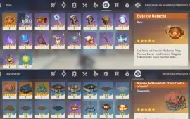Conta Genshin Ar55 - 15Drop 5* - Raiden C1 + Info Descrição
