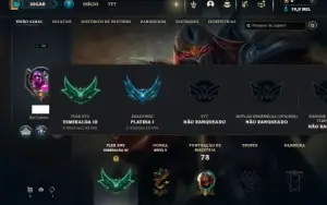 Platina 1 com 30 Champs e 5 Skins + 30 Espolios