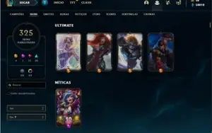 Conta ouro 2 com TODOS os champs e 325 Skins + 6 Vitoriosas