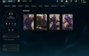 Esmeralda 2 com 90 Champs e 63 Skins + 4 Vitoriosas