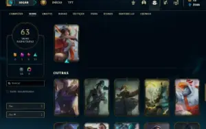 Esmeralda 2 com 90 Champs e 63 Skins + 4 Vitoriosas
