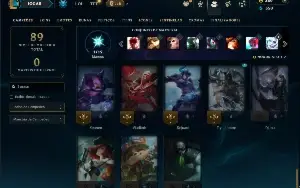 Bronze 4 com 40 Champs e 9 Skins