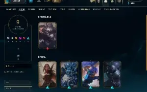 Bronze 4 com 40 Champs e 9 Skins