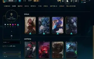 Bronze 4 com 40 Champs e 9 Skins