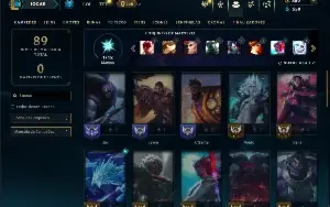 Bronze 4 com 40 Champs e 9 Skins
