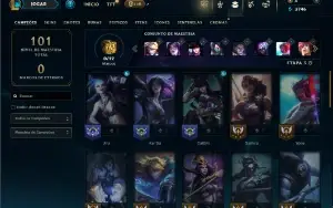 Platina 4 com 40 Champs e 15 Skins ( ADC / JG )