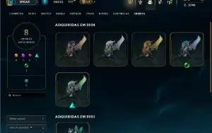 Platina 4 com 40 Champs e 15 Skins ( ADC / JG )