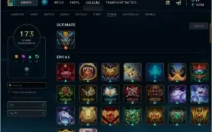CONTA DE LOL PLATINA IV - 83 SKINS.