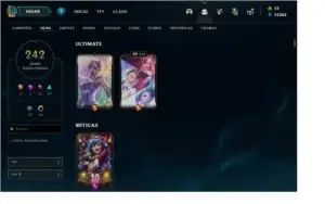 CONTA 233 SKINS, TODOS CHAMPS //  D4