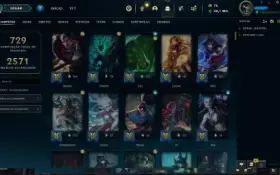 Conta lol nvl 742 mmr mestre