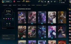 Conta lol 333 Skins, Diamante por diversas vezes seguidas.
