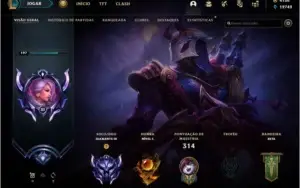 CONTA DIAMANTE (D3), NÍVEL 198, 132 CAMPEÕES, 102 SKINS