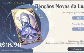 GENSHIN IMPACT - NA - AR 31 - VENTI/FISCHL - BENÇÃO DA LUA