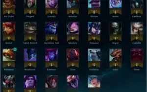 CONTA OURO 5 TOP COM MAIS DE 90 SKINS E VÁRIOS CAMPEÕES