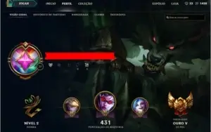 CONTA OURO 5 TOP COM MAIS DE 90 SKINS E VÁRIOS CAMPEÕES