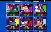 Conta 23k Troféus 33 Skins 3 Passes 48 Brawler