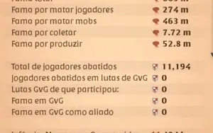 VENDO CONTA ALBION 800M DE FAMA + COLETA + CRAFT