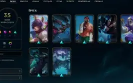 Conta League of Legends Full Acesso - 99 Champs e 35 Skins