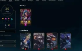 Conta League of Legends Full Acesso - 99 Champs e 35 Skins