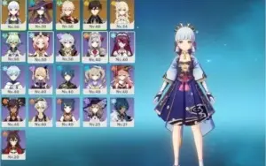 AR 40 Ayaka / Kazuha / Zhongli / Mona c1 e Razor c5