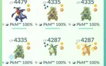 Pokemon GO - Level 50 - 45 Legendary and Mythical 100%