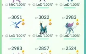 Pokemon GO - Level 50 - 45 Legendary and Mythical 100%