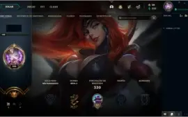 Conta Orianna e Aatrox Vitoriosos, 75 Champs, 39 Skins