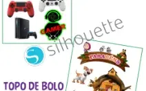 1321 Topos de Bolo Arquivo Digital Silhouette Studio Envio I
