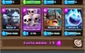 CONTA CLASH ROYALE 4 LENDÁRIA NIVEL 9