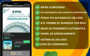 Script Rifa em Php Laravel - 1 Milhão de Números e Afiliados