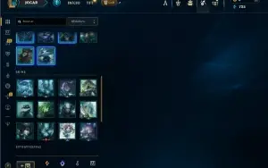 Diamante 4 com 26 champs e 1 Skin + 30 Espolios