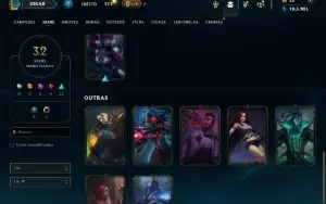 Unranked com 55 Champs e 32 Skins ( ADC / MID )