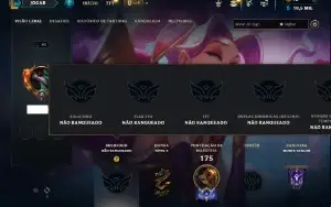 Unranked com 55 Champs e 32 Skins ( ADC / MID )