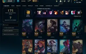 Unranked com 55 Champs e 32 Skins ( ADC / MID )